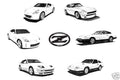 13x19" glossy print of Datsun/Nissan Z cars collection