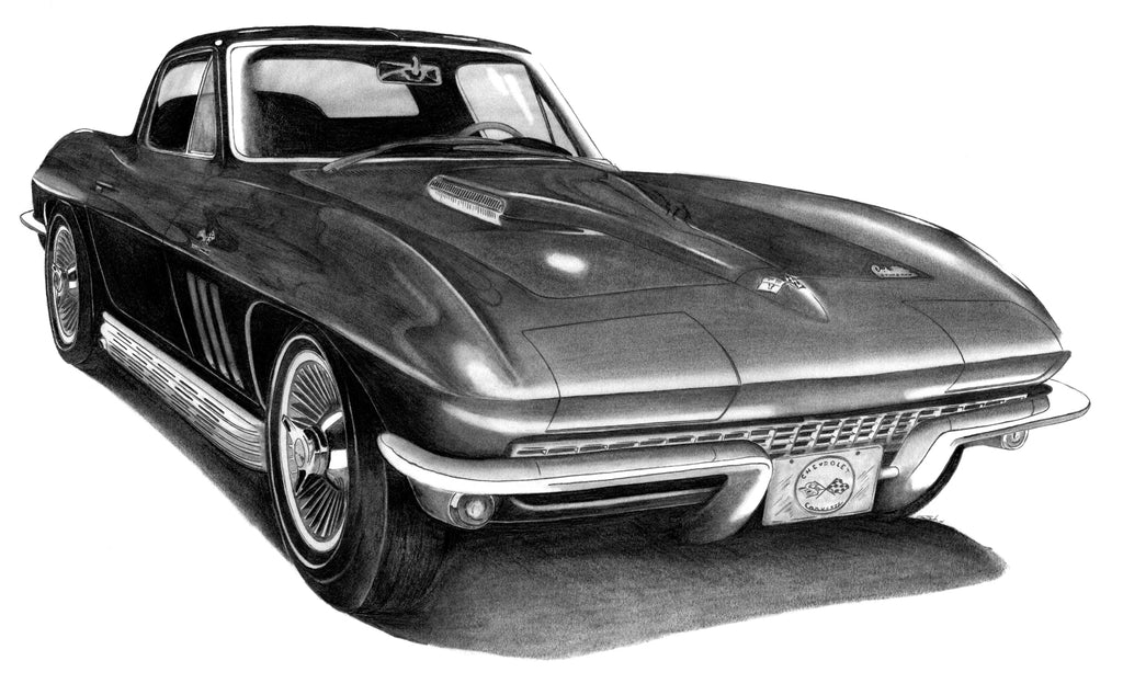 Chevrolet Corvette 13 x 19" Art Poster