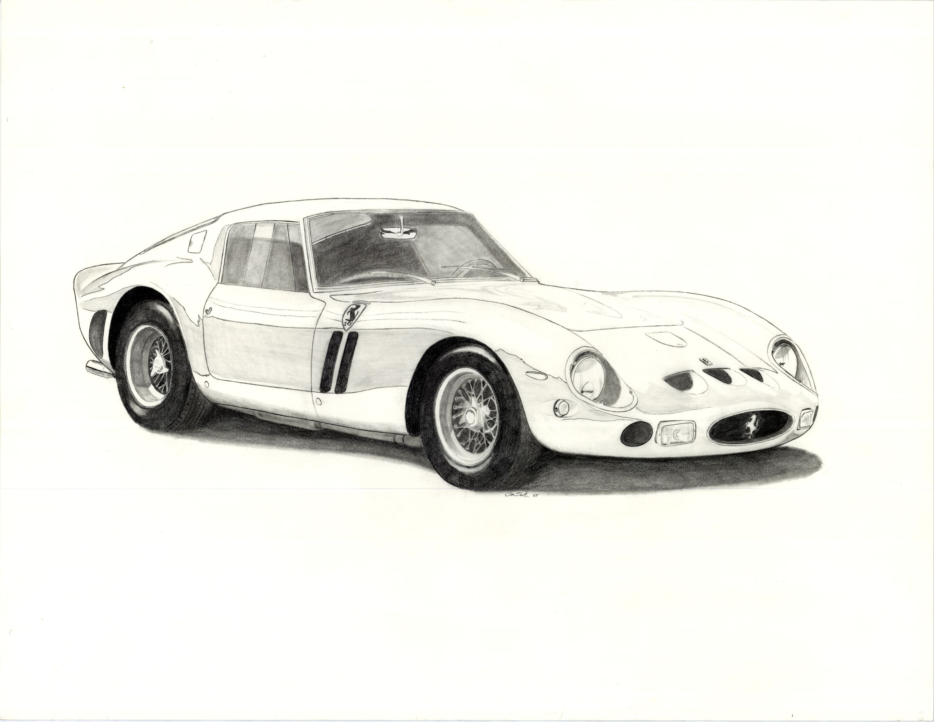Ferrari 250 GTO 13x19" Glossy Print