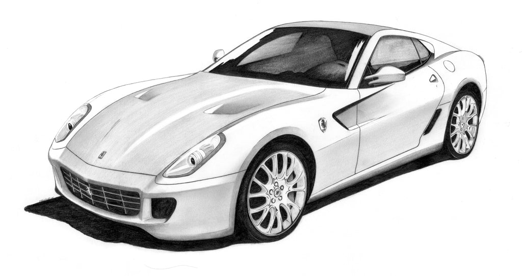 Ferrari 599 13 x 19" Glossy Print