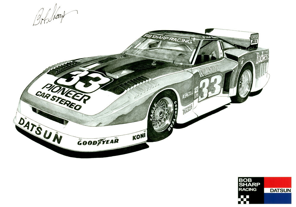 Paul Newman Bob Sharp 280ZX SCCA Racing Poster 13x19