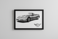 C5 Corvette Framed
