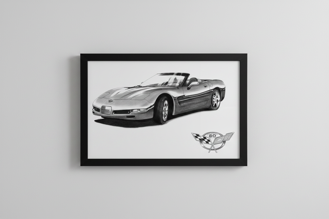 C5 Corvette Framed