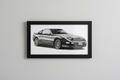 Nissan 300ZX Horizontal Framed Mockup