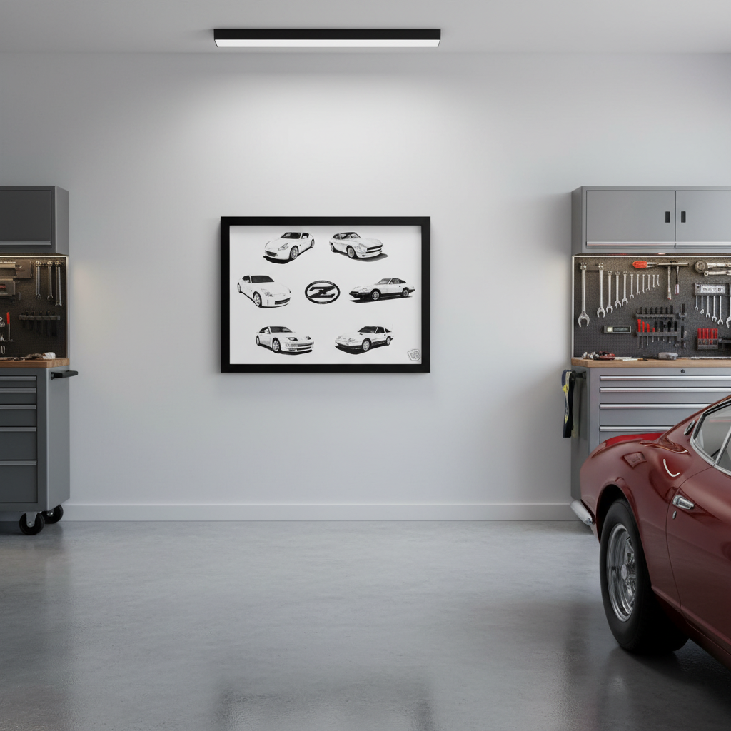 Z Cars Garage Mockup